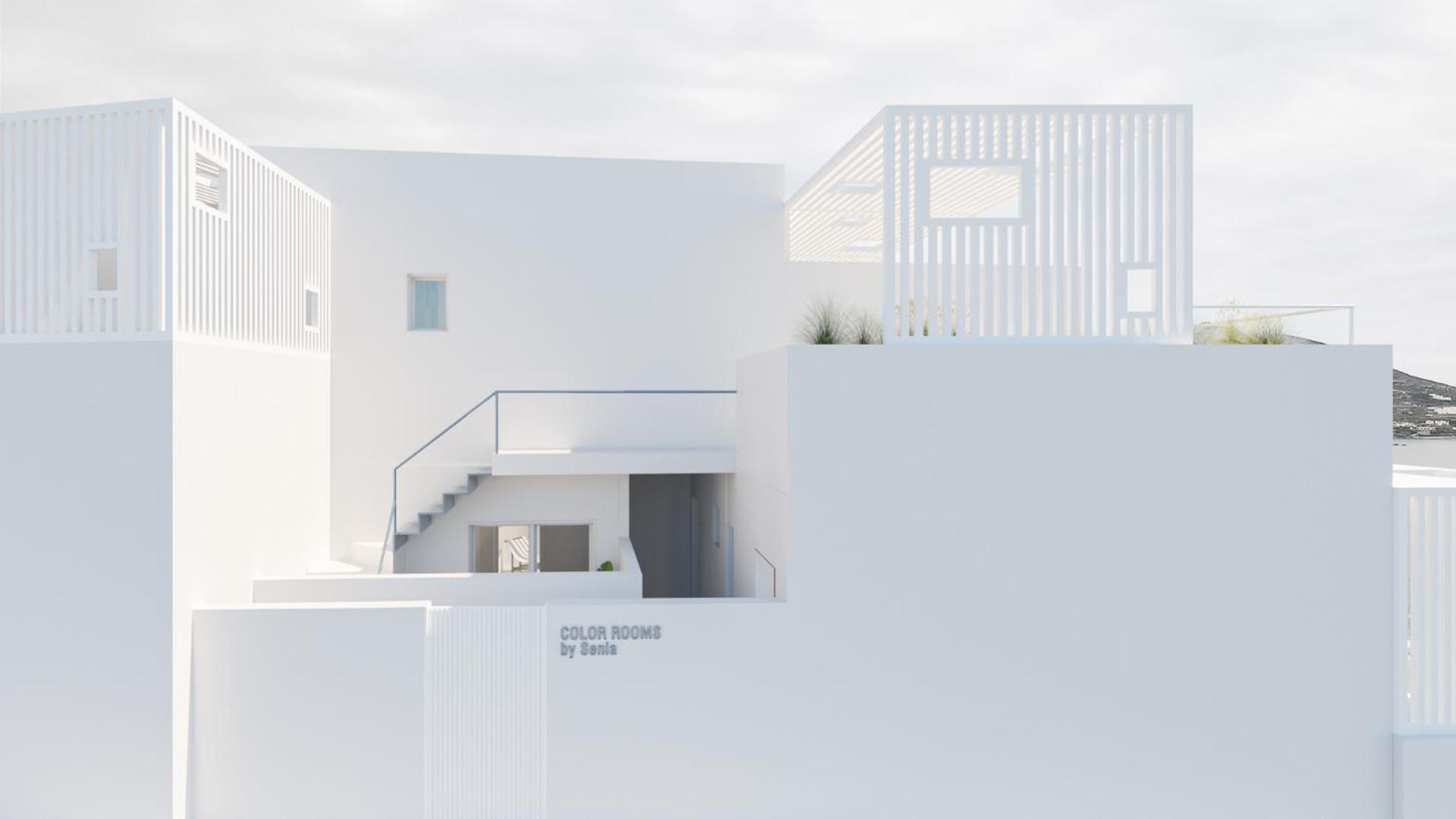 ホテル Aegean Colors Paros ナウサ エクステリア 写真