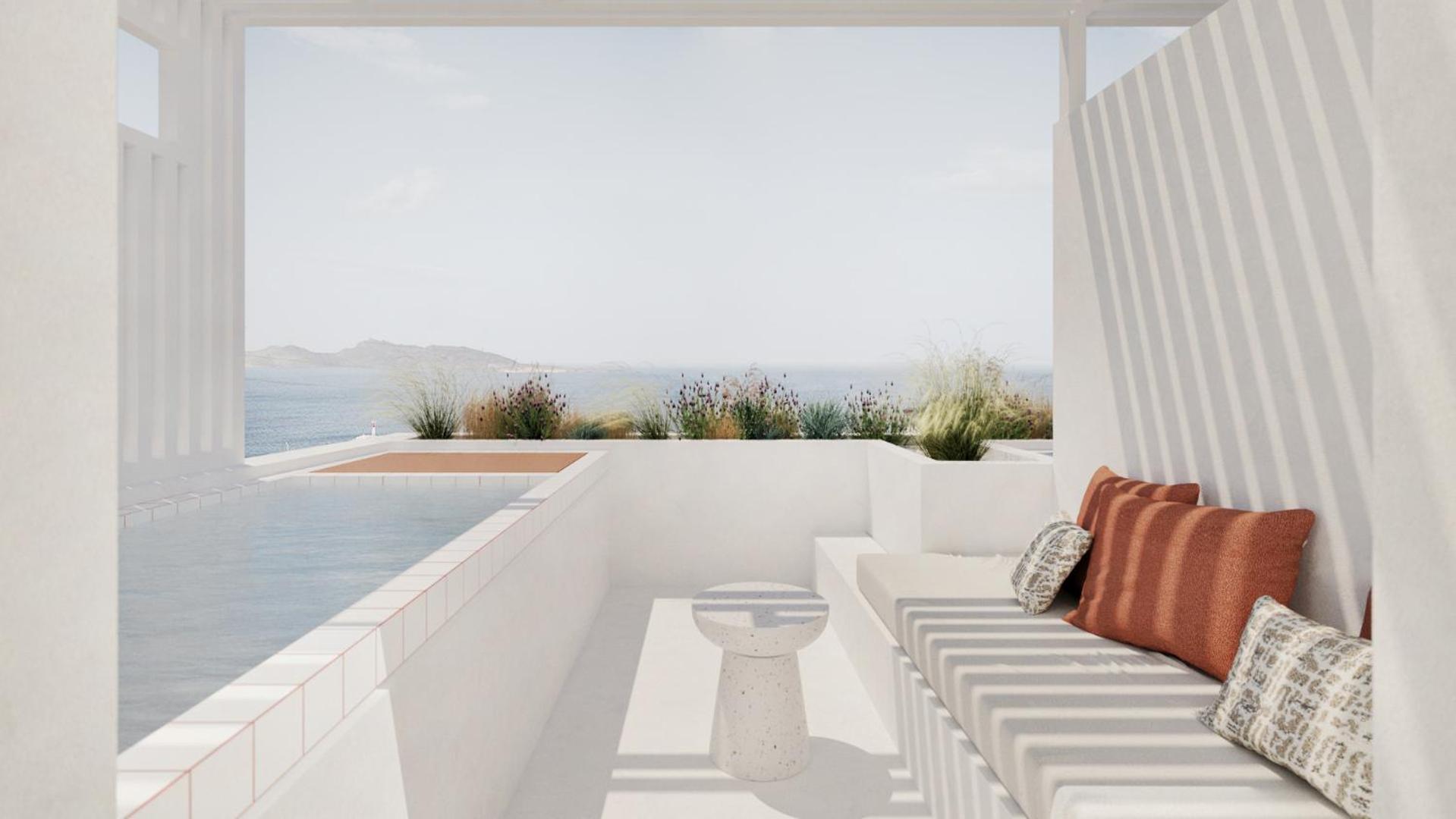 ホテル Aegean Colors Paros ナウサ エクステリア 写真